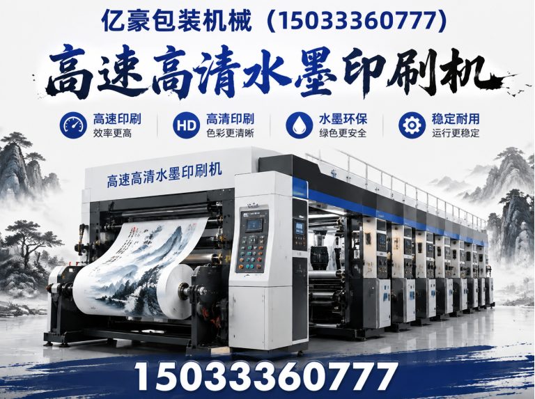 运河区水墨印刷机展示图